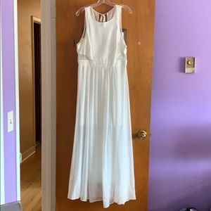 Bisou Bisou Mesh Cutout Evening Gown